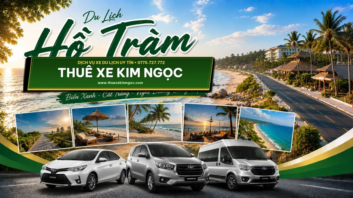 Thuê Xe Đi Hồ Tràm Giá Rẻ – Dịch Vụ Xe 4 – 7 – 16 – 29 – 45 Chỗ Đời Mới.