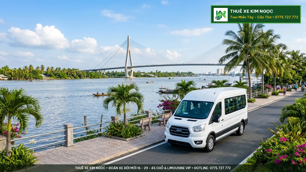 Xe 16 Chỗ Du Lịch Miền Tây Cần Thơ - Thuê Xe Kim Ngọc